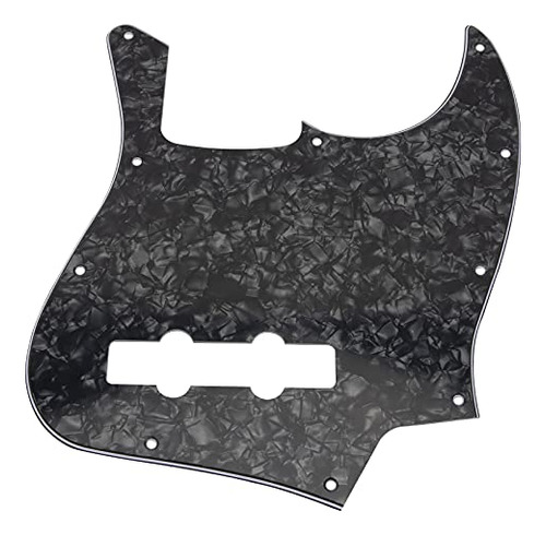 Pickguard Jazz Bass J Bass Usa/mex Fender (black Pearl De 3)