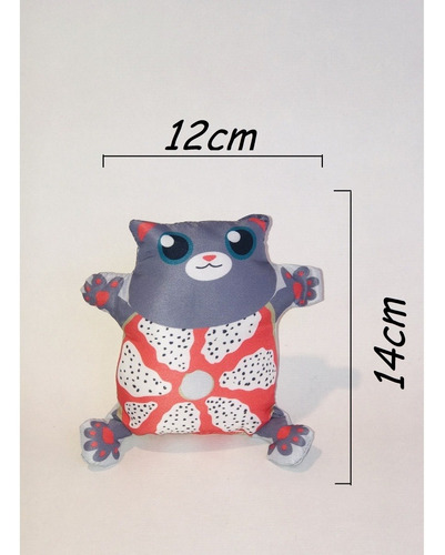 Imagem 2 de 4 de Brinquedo C/ Catnip De Gato Grafic Gato Cute Cinza Jambo Pet