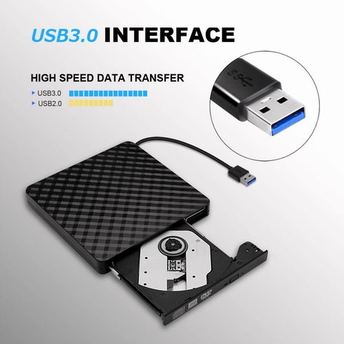 //-//-lector Y Grabadora De Dvd/cd/externa Quemador Usb 3.0
