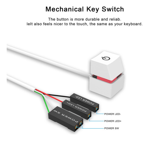 Botón De Interruptor Remoto Externo Con Accesorios De Cable