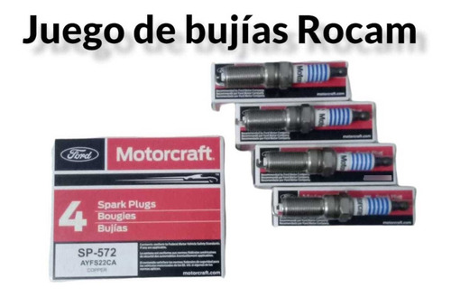 Imagen 1 de 2 de Juego De Bujías Originales Ford Motor Rocam