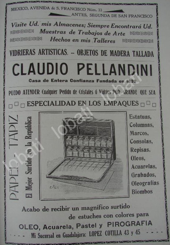 Cartel Retro Tienda De Decoracion Claudio Pellandini 1909 /2