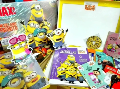 Colección Maxi Box 5 Libros Mi Villano Favorito Minions + Cd