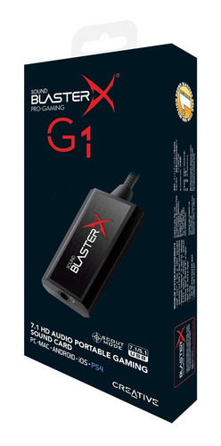 Placa De Audio Usb Creative Sound Blaster X G1 Portable