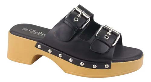 Sandalia Chalada Mujer Woodl-30 Negro Casual