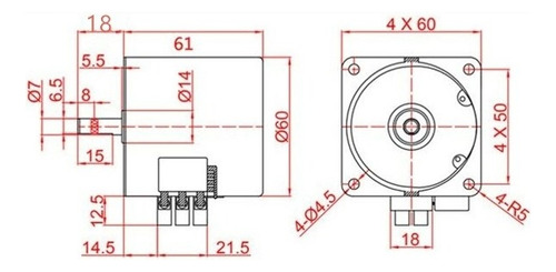 Motor Eléctrico Para Asador Spiedo 14w 220v 30 Kg
