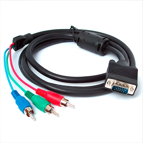 Cable Convertidor Vga A 3 Rca Video De 1.5m 