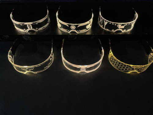 Lentes Show Robot Anteojos Premium Iron Future Eventos X 12