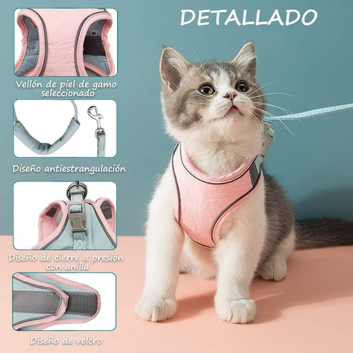 Pechera Para Perro O Gato Pequeño Mediano Grande Con Correa