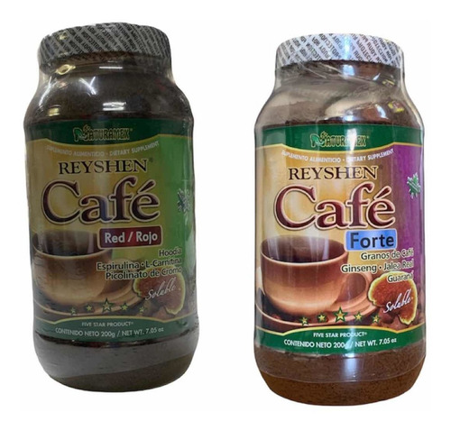 1 Café Reyshen Forte Y 1 Café Reyshen Rojo 200gr C/u