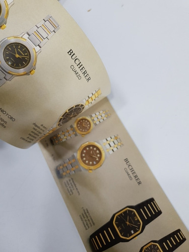 Catalogo De Relojes Y Joyas Bucherer- Suiza (Usado)