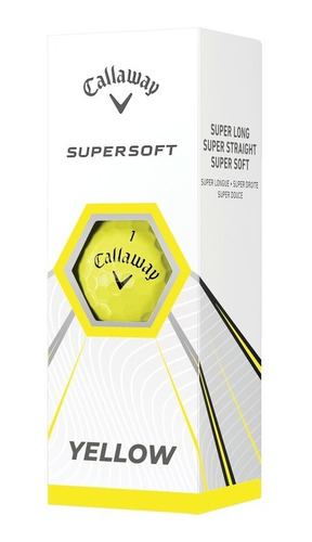 Pelotas De Golf Callaway Supersoft Amarillas X3