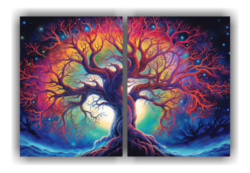 120x80cm Cuadro Decorativo Árbol De La Vida: Conecta Con La