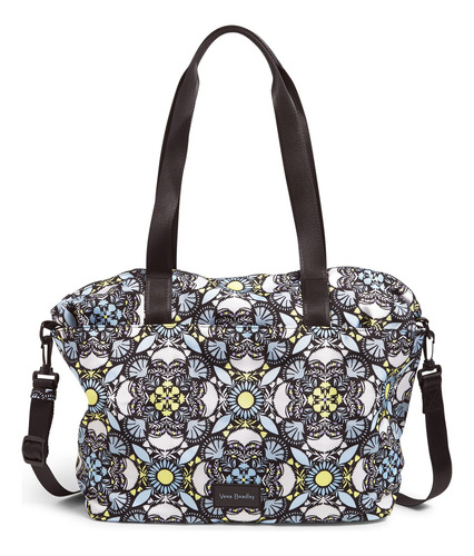 Vera Bradley Bolsa De Asas Reactiva Iluminada Reciclada, Med