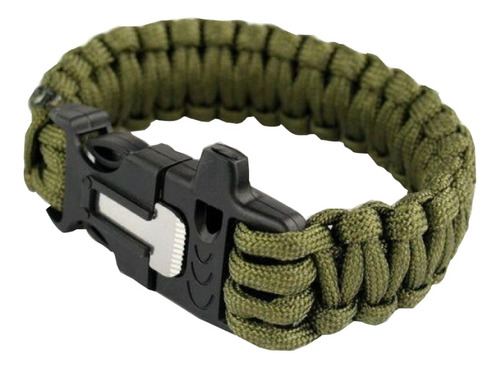 Pulseira Guepardo Af0401 - Paracord 550, Pederneira E Apito