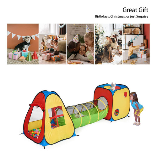 Tienda De Campaña Inflable Utex 3 En 1 Con Túnel Y Piscina Color