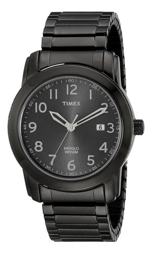 Reloj Hombre Timex T2p135 Cuarzo Pulso Gris En Acero