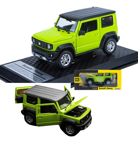 Suzuki Jimny 1/18 Miniatura Metal Coche Con Base Expositora