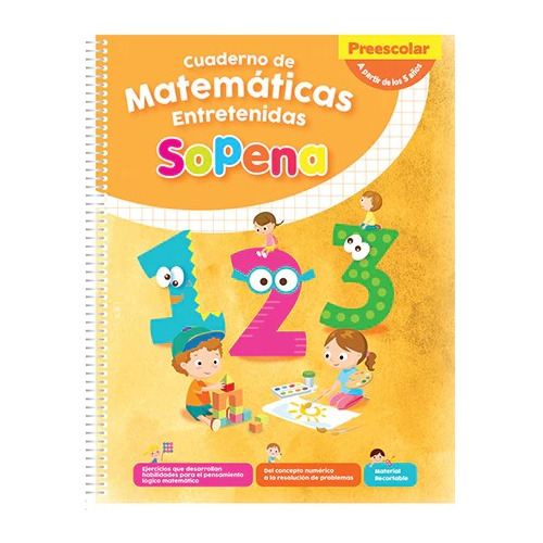 Matematicas Entretenidas Sopena Desde 5 Años Kinder