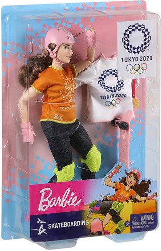 Barbie Juegos Olímpicos Tokio 2020 Olimpiadas Skate