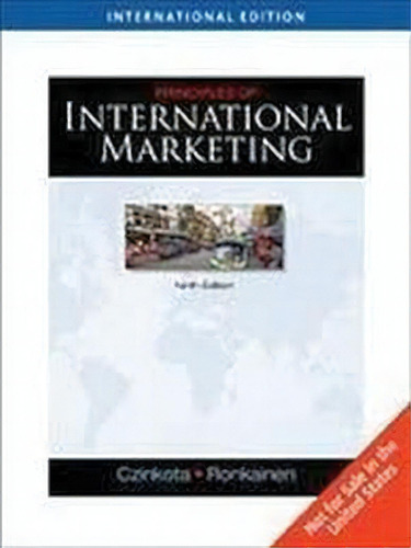 Principles Of International Marketing 9ed., De Czinkota. Editorial Cengage/thomson