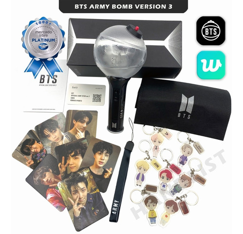 Lámpara De Concierto Oficial Bts Army Bomb V3 Lightstick Blu