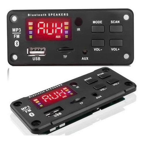 Modulo Bluetooth Fm Radio Mp3 Wma Wav Usb Tf Auxiliar