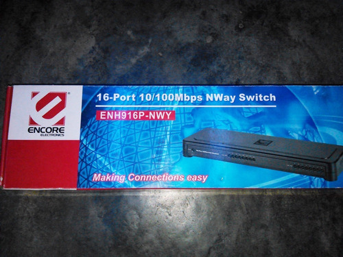 Imagen 1 de 5 de Switch Encore Enh916p-nwy 16 Puertos