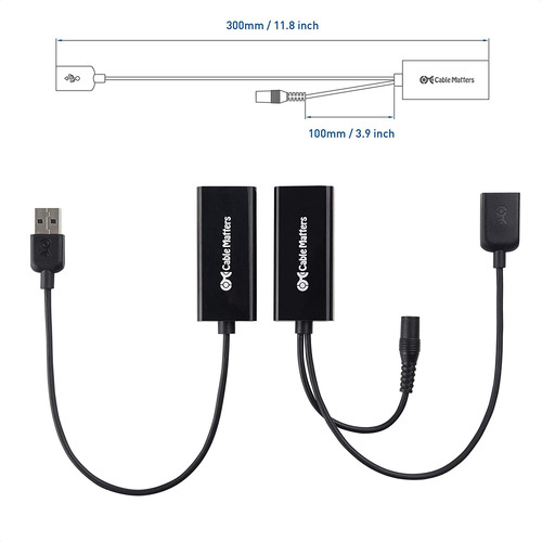 Extensor Usb A Traves De Ethernet El Cable Funciona Con Adap