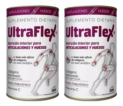 Ultraflex Colageno Hidrolizado Huesos Y Articulación X 2unid