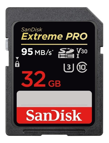 Tarjeta De Memoria Sandisk Sd Extreme Pro 32gb