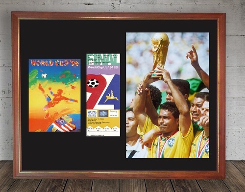 Cuadro Decorativo Brasil Campeón Mundial 94 Entrada Romario