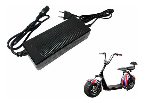 Carregador De Bateria 60v-2a P/ Scooter Elétrica Chopper