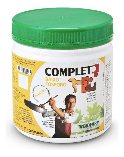 Complet Baixo Fósforo 500g Biofarm Suplemento P/cães E Gatos