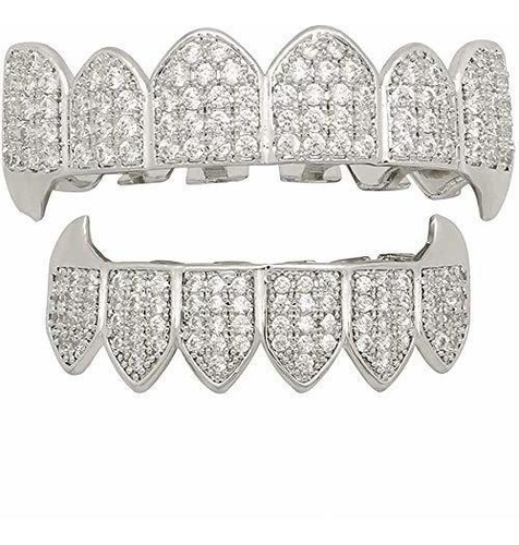 Grills Para Dientes - Dientes De Diamante 18k Grillz Gold Va