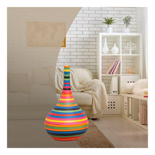 Botella de color jazmín, decoración de cerámica M Colors