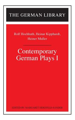 Libro Contemporary German Plays I: Rolf Hochhuth, Heinar ...