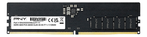 Memoria Ram Pny 8gb Ddr5 4800mhz Cl40 Box Premium