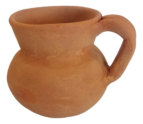 4 Jarros De Barro Natural Sin Esmalte Para Cafe, Te, Ponche