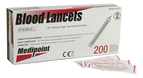 Caja De Lancetas 200 Unidades