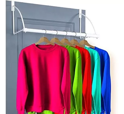 Asistente de armario para colgar sobre la puerta, bastidor organizador de  ropa para montaje sobre la puerta y percha para ropa o toalla