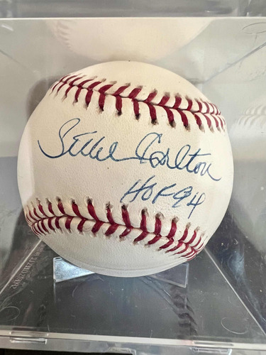 Steve Carlton Pelota Autografiada Con Su Certificado