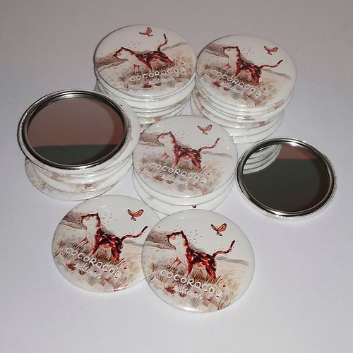 Chapitas Personalizadas Espejo 56mm (100 Unidades)