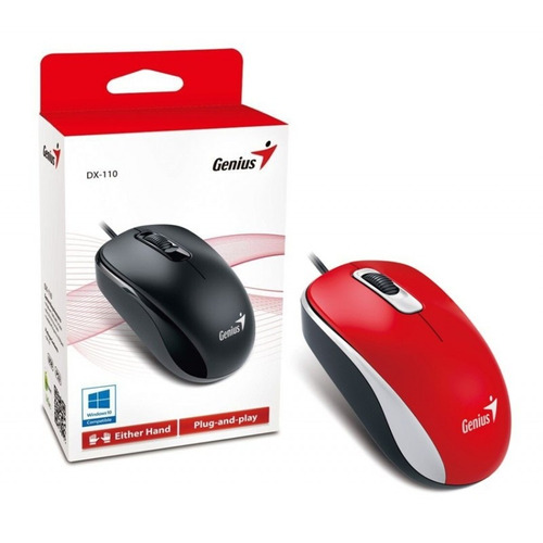 Mouse Genius Dx-110 Usb Win/linux Rojo