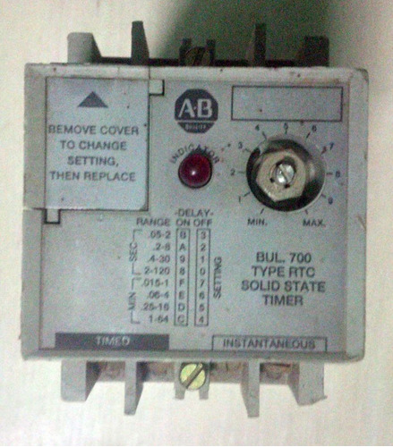 Bobina Rele Relay Temporizado Allen Bradley 700-rtc20200u1