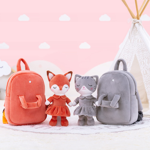 Mochila Lazada Para Niños Pequeños, De Peluche Para Gatos