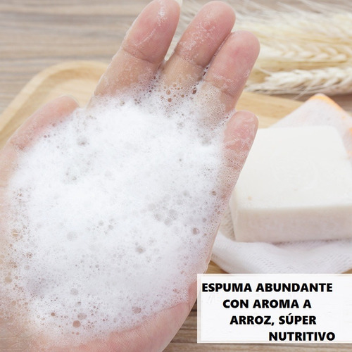 Kit 3x1 Jabón Tailandés Leche Arroz, Aclarante Anti Manchas