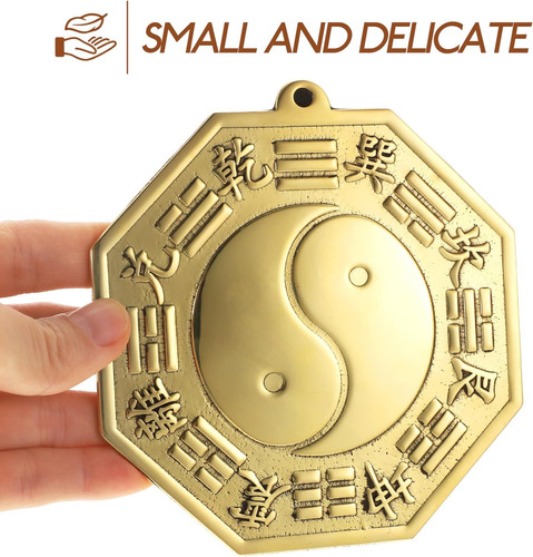 Feng Shui Ji Espejo Chino Bagua Cobre Decoración Tradicional