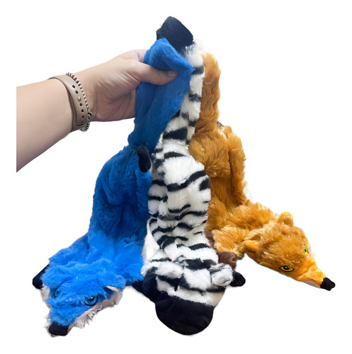 Brinquedo Pelucia Comprida Animais Savana Pet Cão Gato 46cm Cor Zebra Desenho Naninha