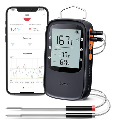 Govee Bluetooth Meat Thermometer, Wireless Meat Thermomet...